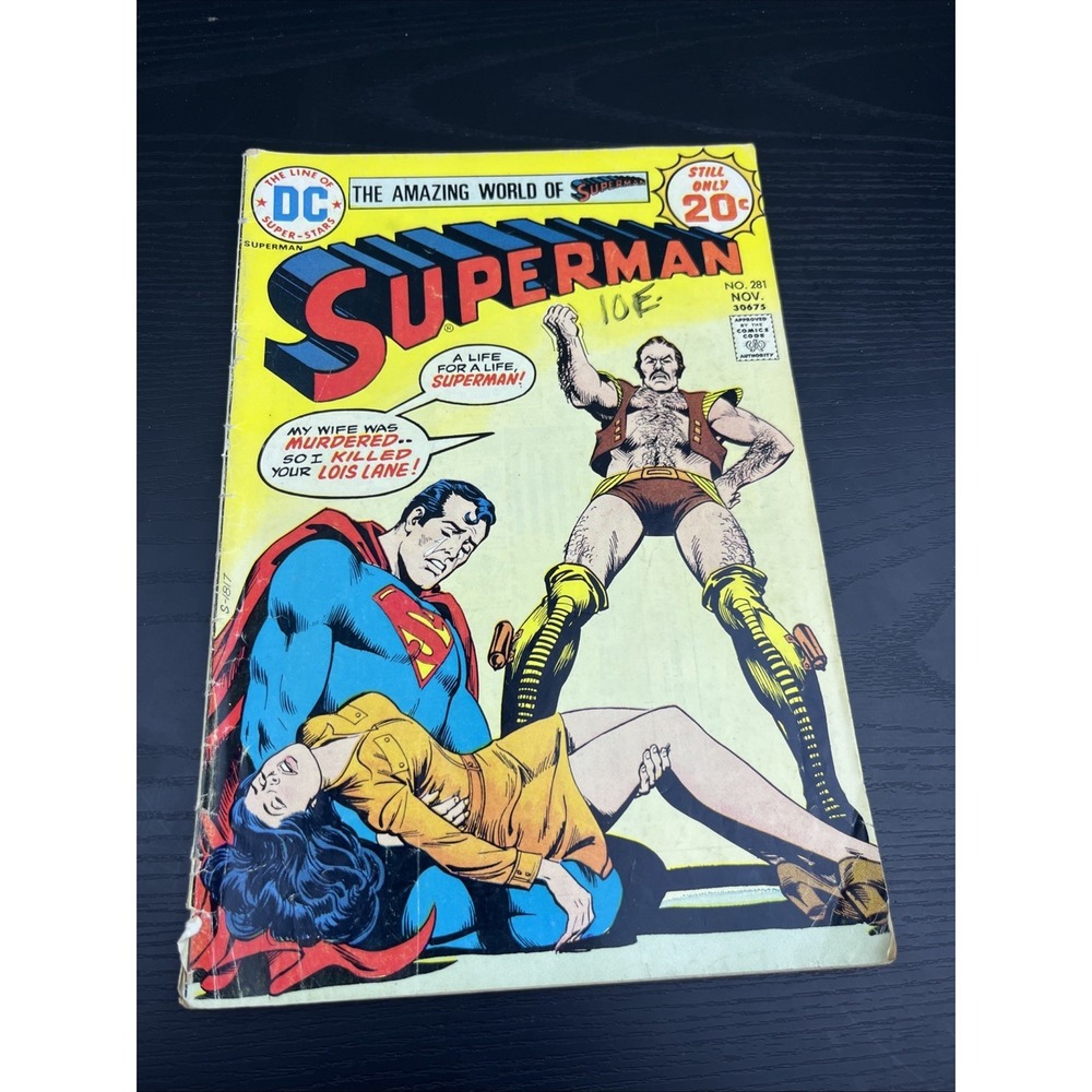 Superman #281 DC Comics 1974 Bronze Age Comic